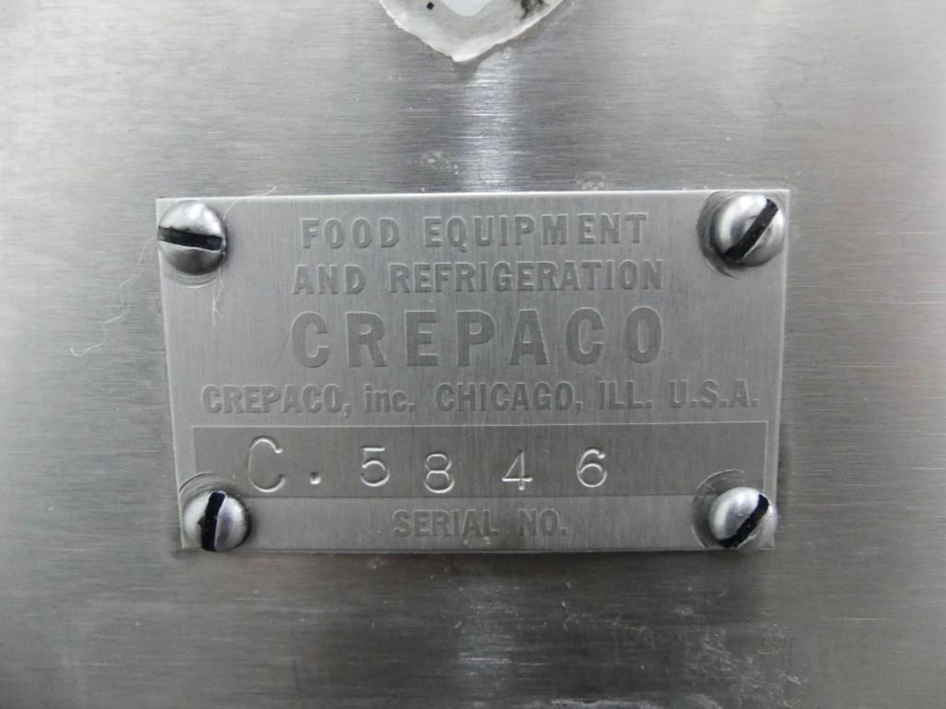 Crepaco 350 Gallon SS Center Agitator Holding Tank - Image 8 of 8