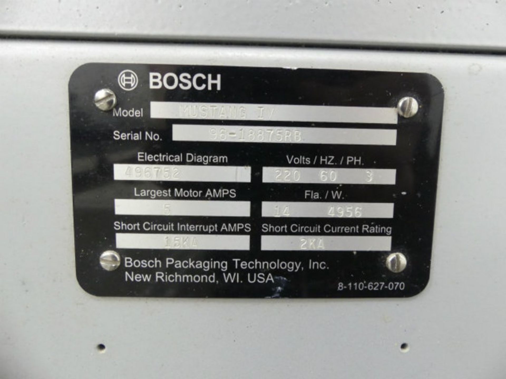 Bosch Mustang IV Stainless Horizontal Flow Wrapper - Image 25 of 25
