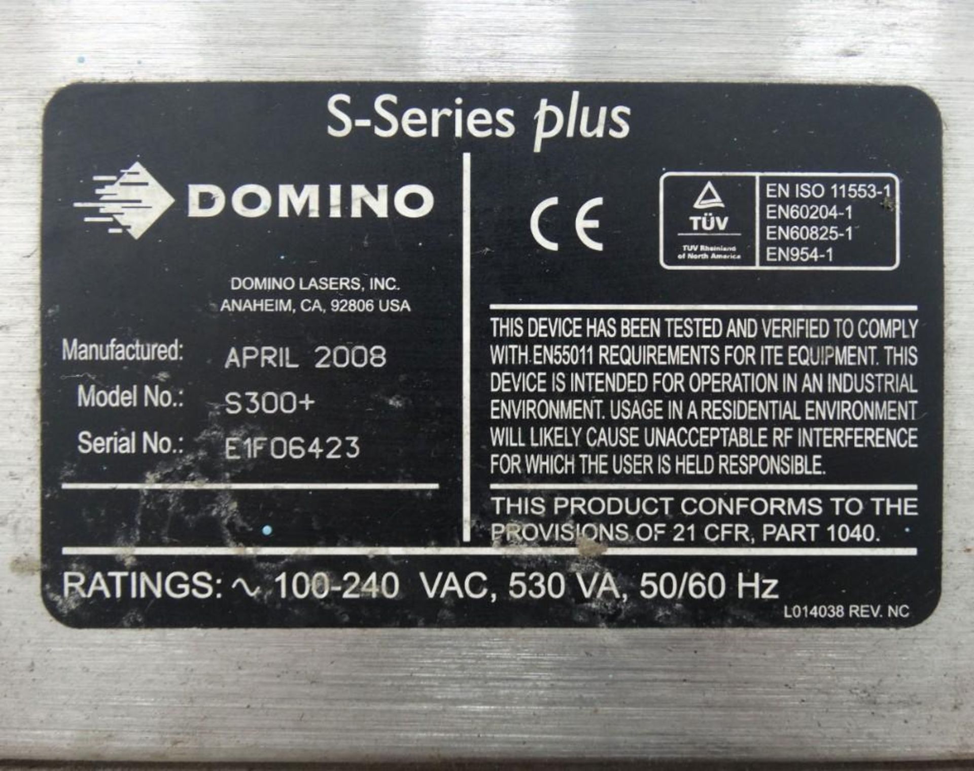 Domino S300+ Laser Coder - Image 5 of 6