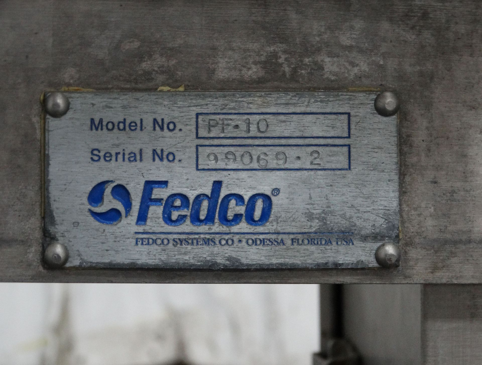 Fedco PF-10 Stainless Steel Piston Depositor - Image 9 of 9