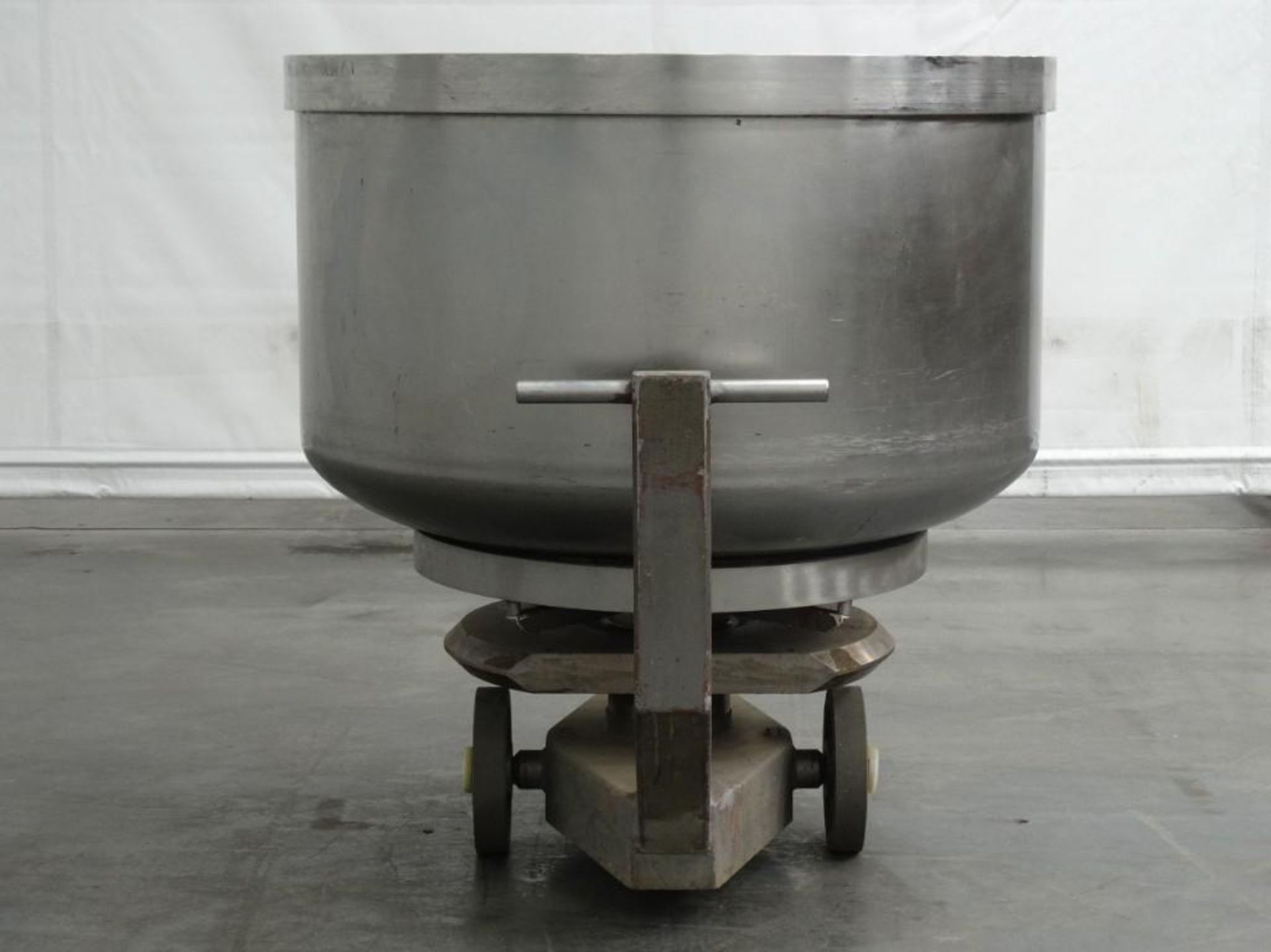 VMI 175 Gallon Rotating Stainless Steel Mixing Bowl and Dolly - Image 3 of 6