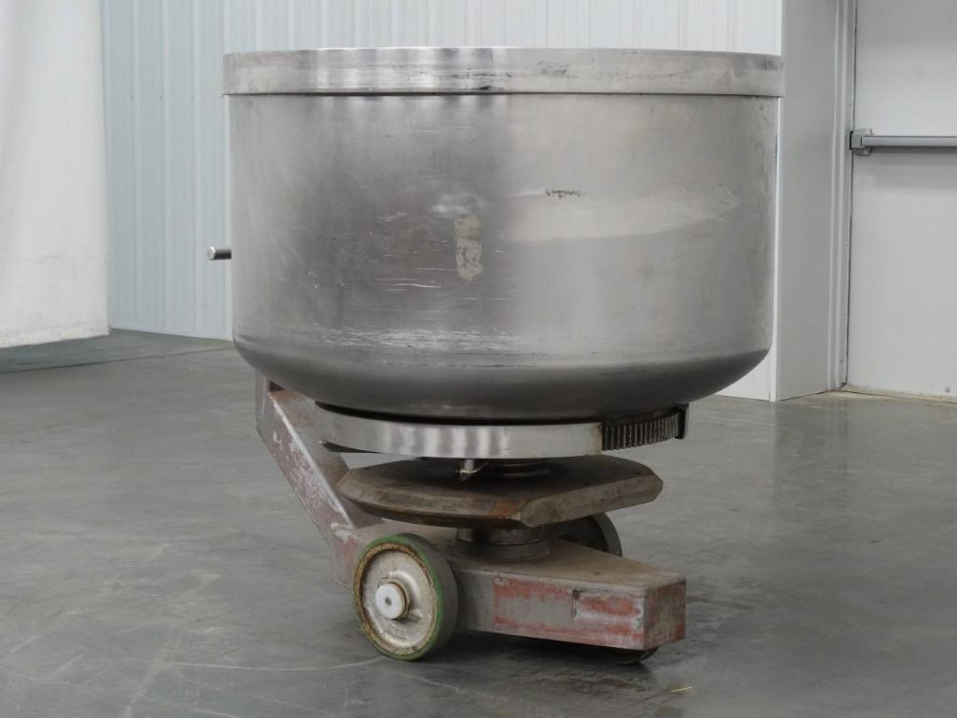 VMI 175 Gallon Rotating Stainless Steel Mixing Bowl and Dolly - Image 2 of 6