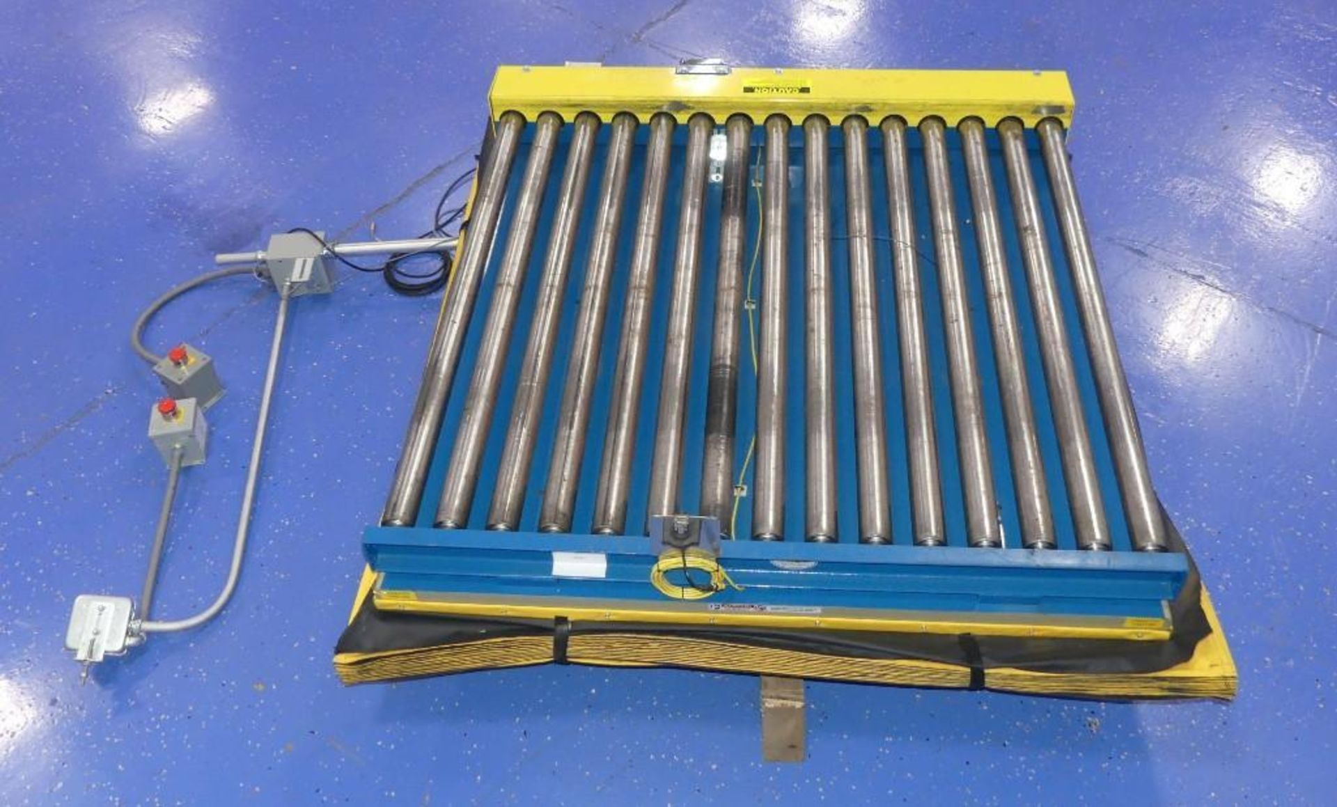 60"L x 63"W Chain Driven Roller Conveyor - Image 4 of 9