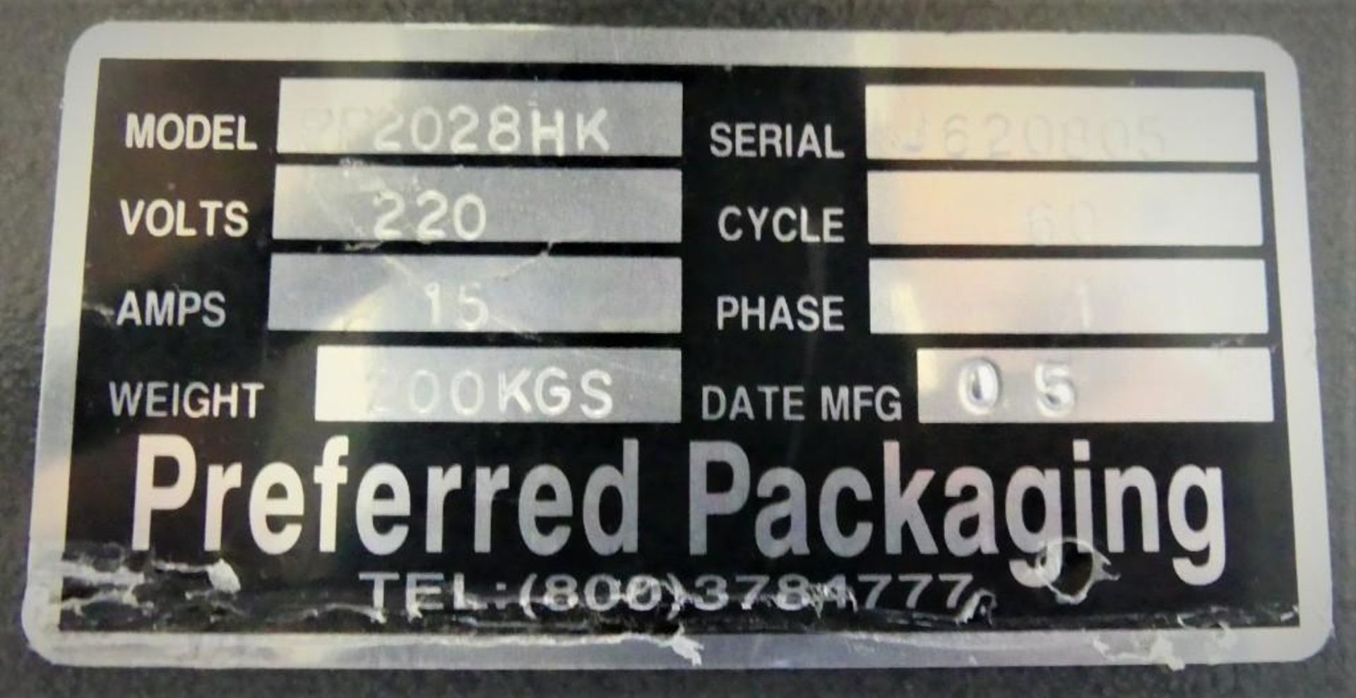 Preferred Packaging PP2028HK Manual L-Bar Sealer - Image 8 of 9