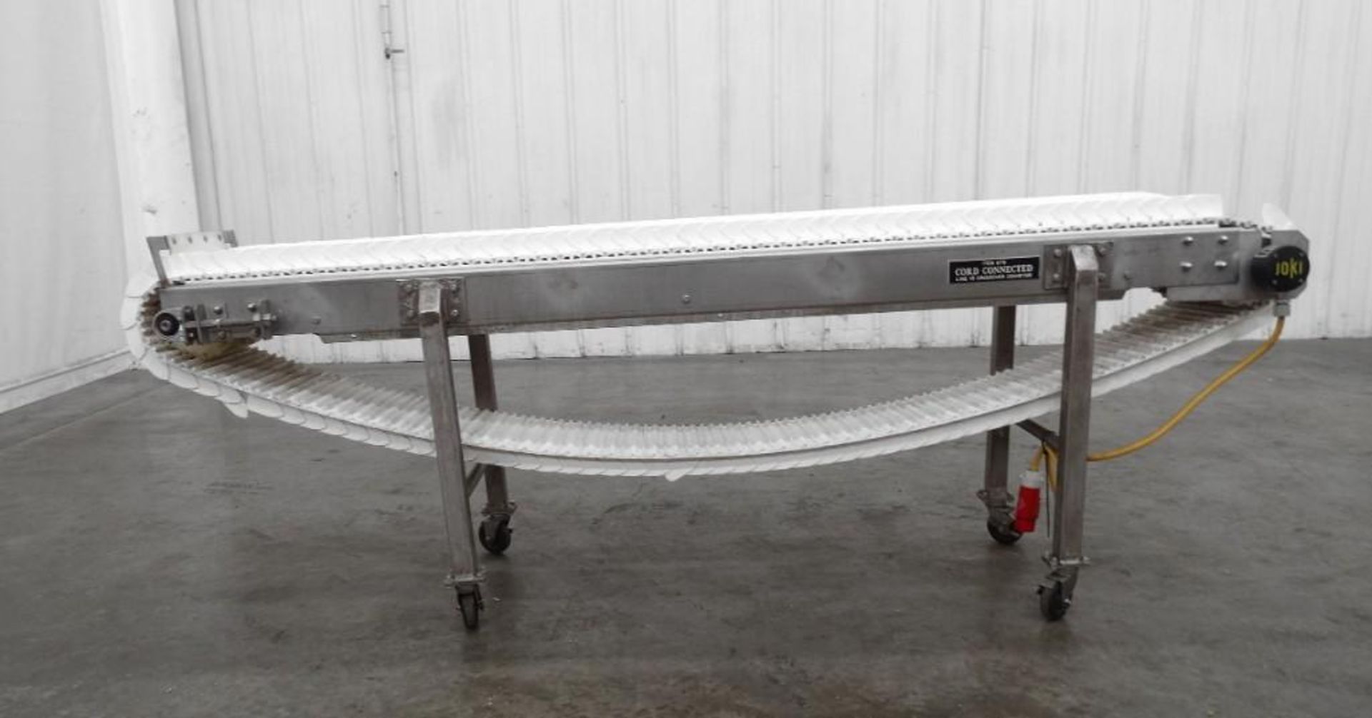 103" Long x 12" Wide Plastic Mat-Top Conveyor