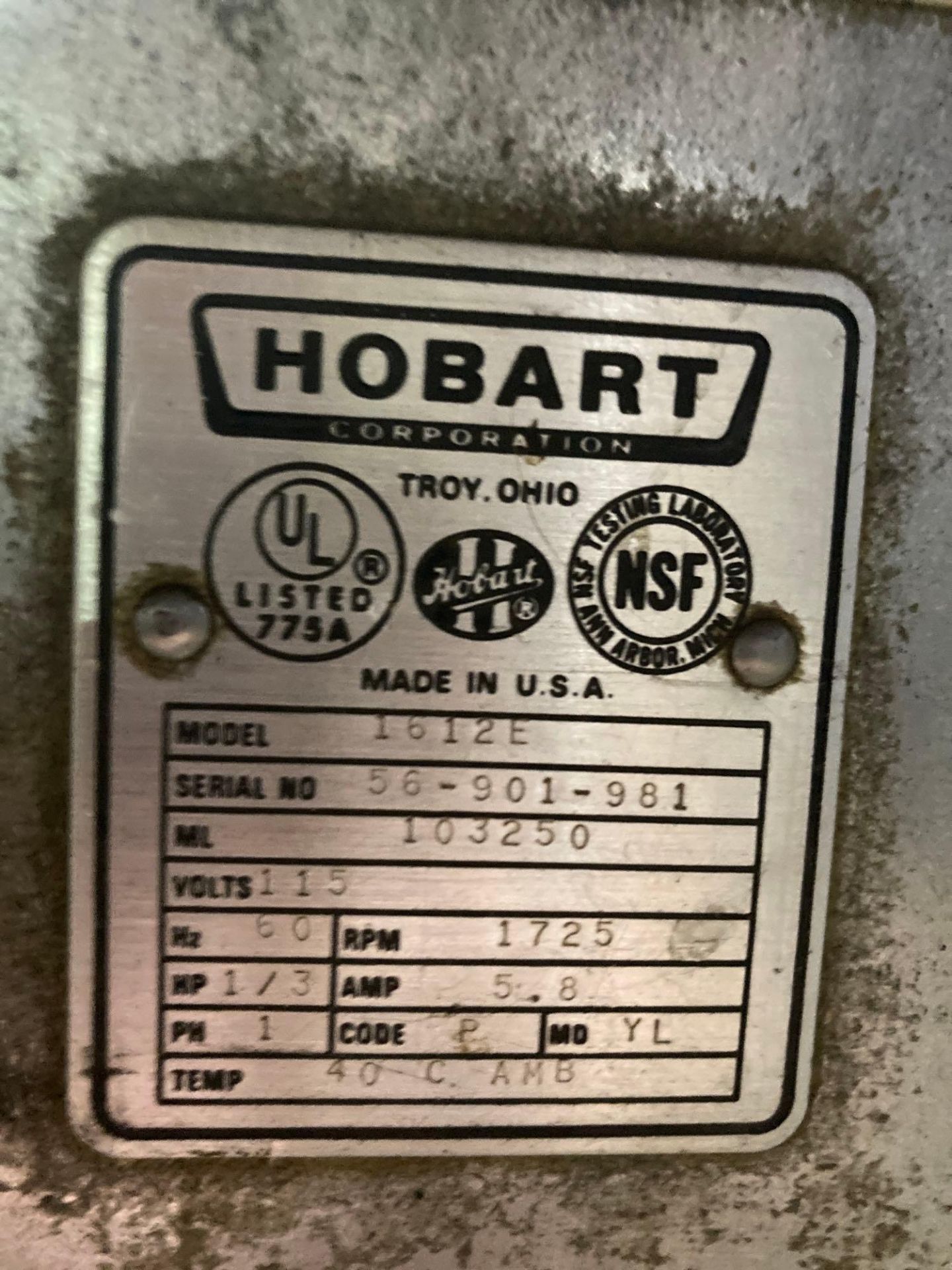 Hobart 1612E Tabletop Stainless Steel Slicer - Image 4 of 4