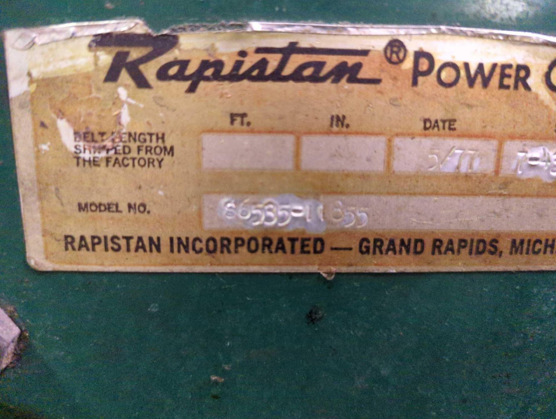 Rapistan Belt Conveyor - Image 3 of 6