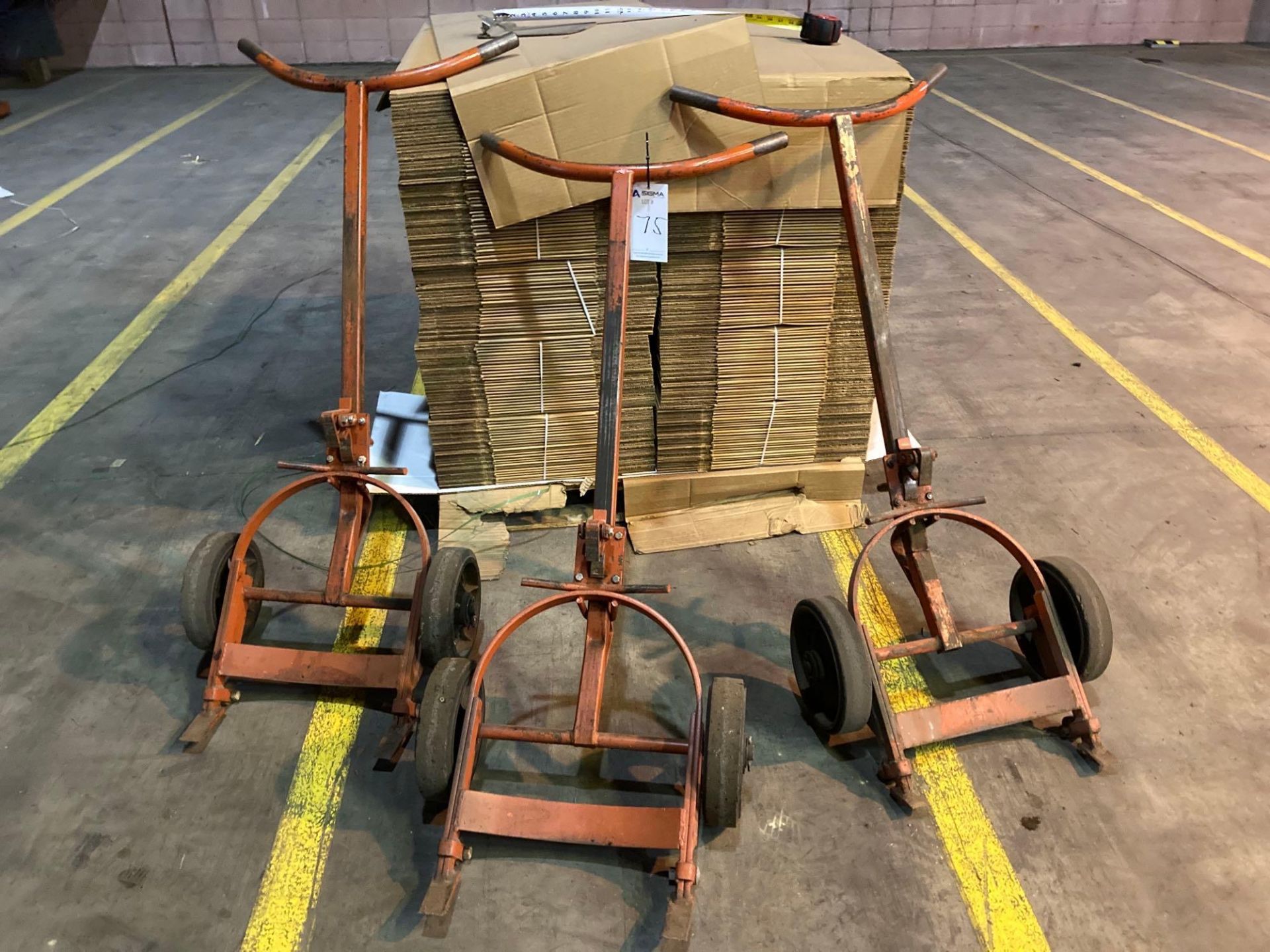 Lot of (3) Meco Drum Trollies