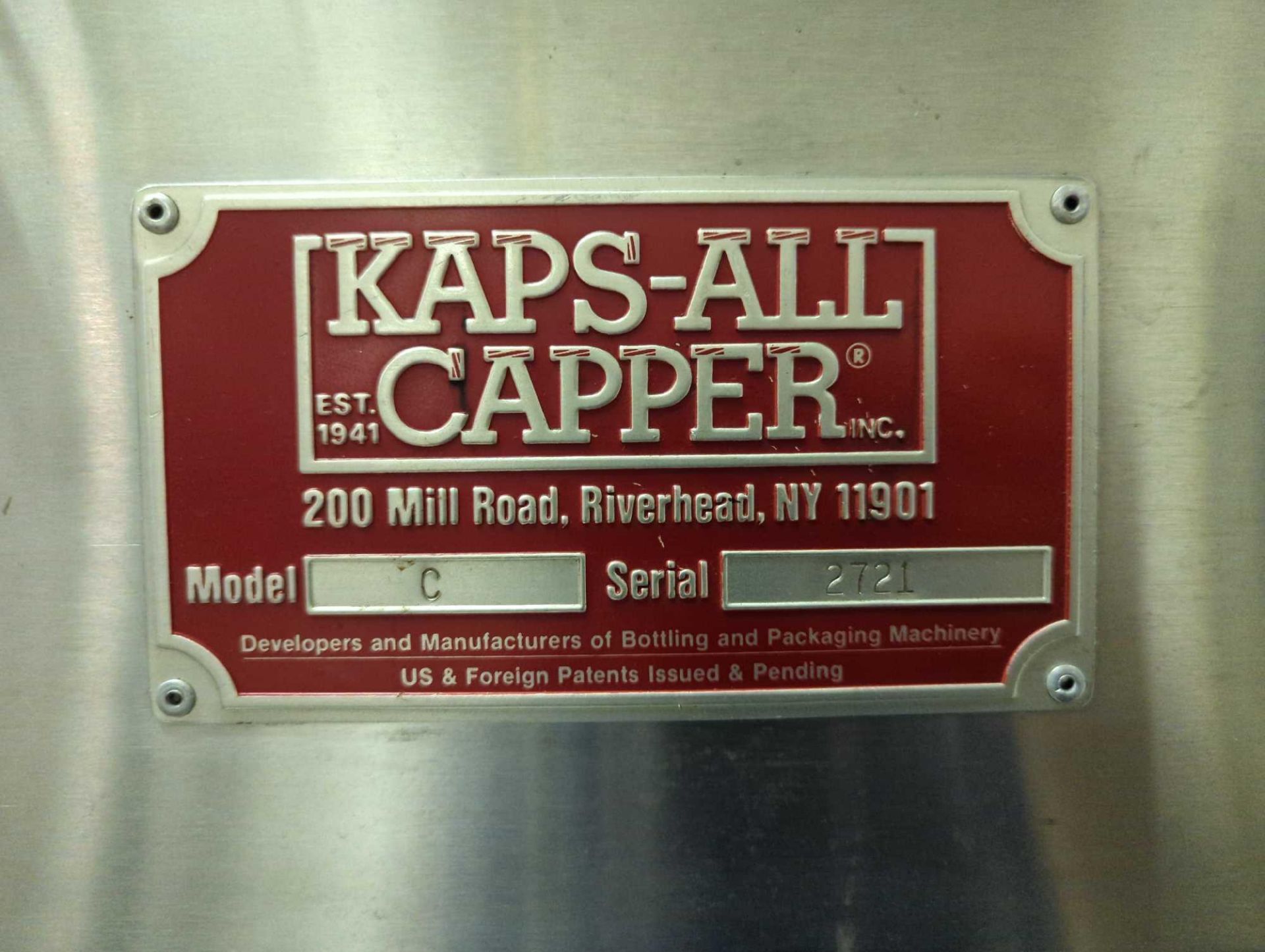 Kaps-All Model C 8 Spindle Capper - Image 4 of 16