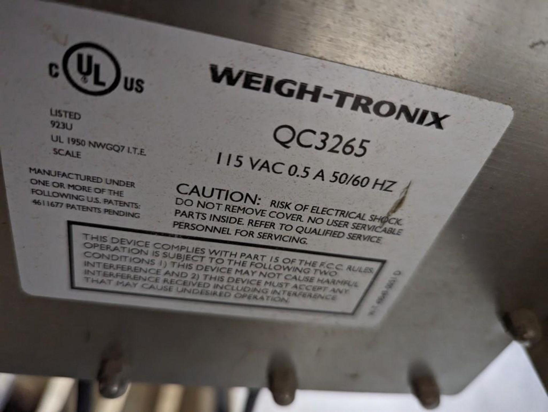 Avery Weigh-Tronix QC3265 Table Top Scale - Image 4 of 5