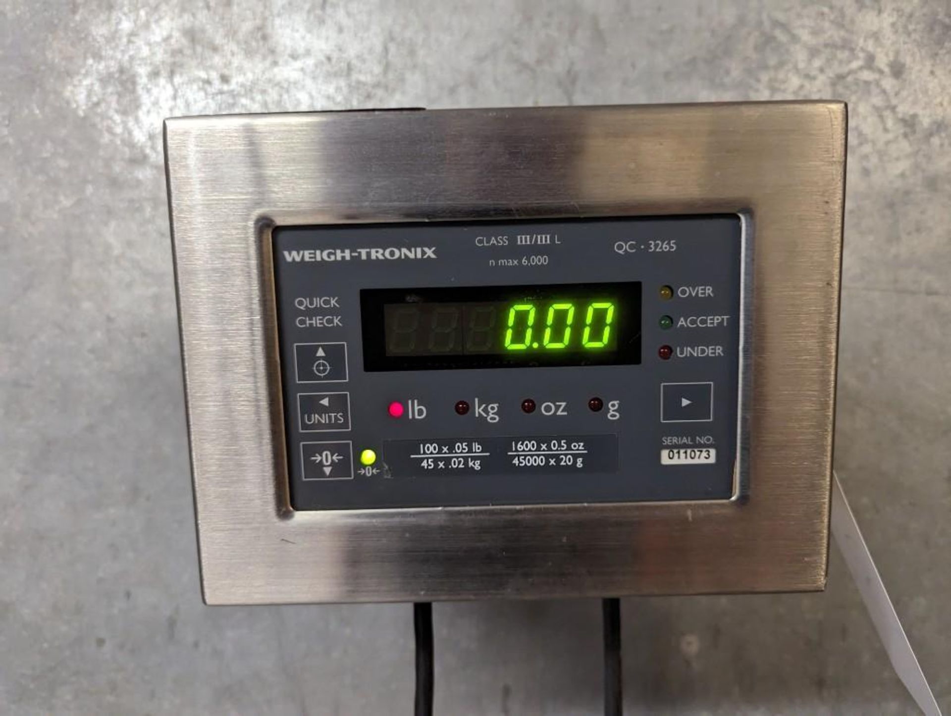 Avery Weigh-Tronix QC3265 Table Top Scale - Image 3 of 5