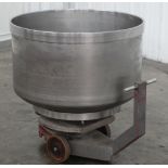 VMI 175 Gallon Rotating Stainless Steel Mixing Bowl and Dolly