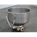 100 Gallon Stainless Steel Mixing Bowl and Cart