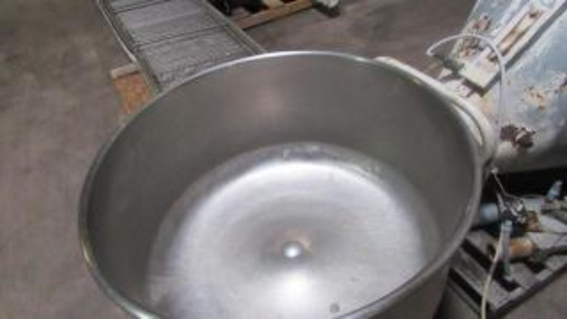 100 Gallon Stainless Steel Mixing Bowl and Cart - Image 3 of 5