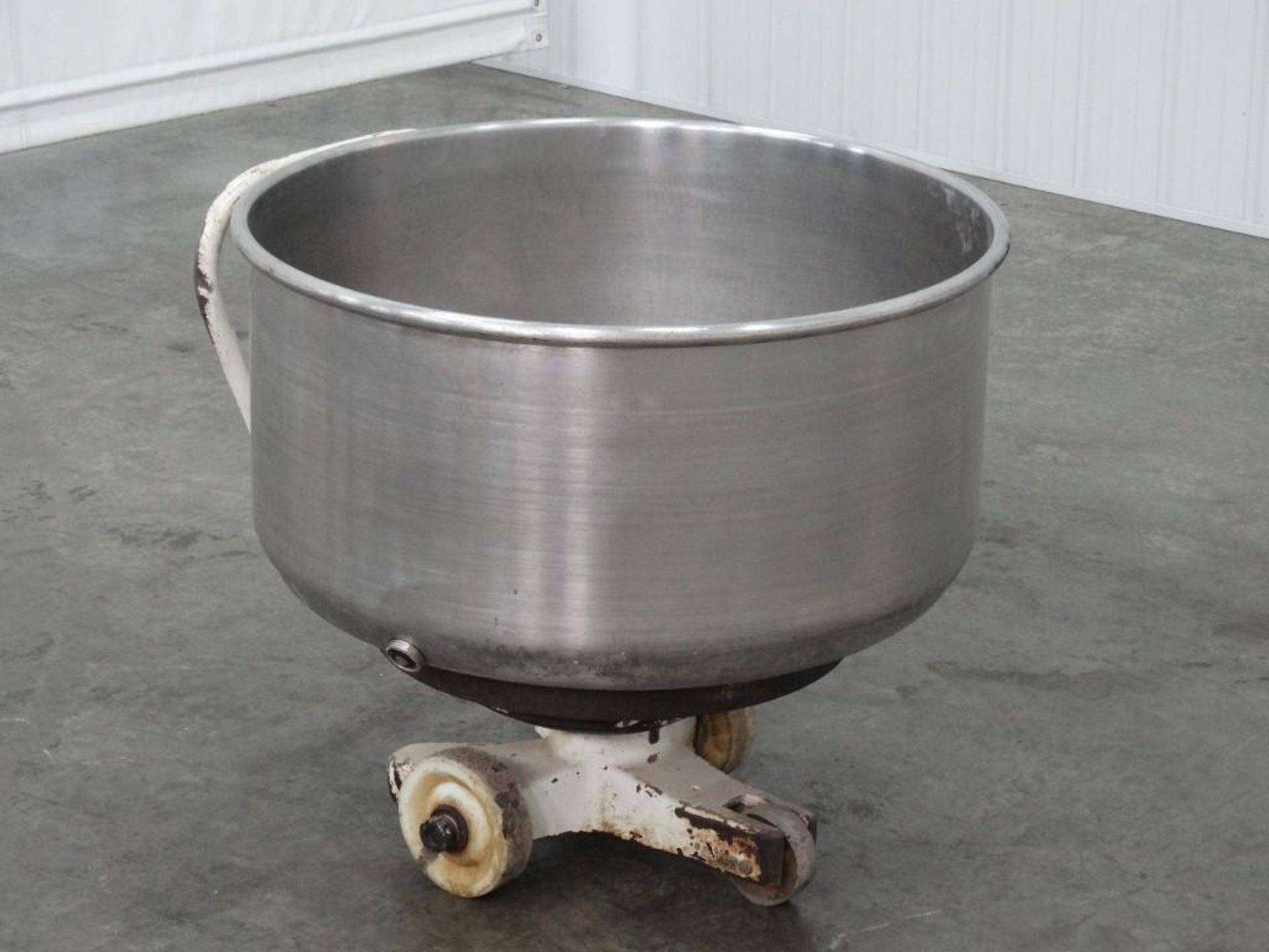100 Gallon Stainless Steel Mixing Bowl and Cart - Image 2 of 5