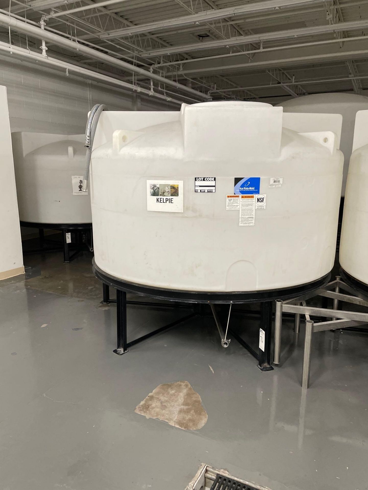 (2) Ace Roto-Mold 1000 Gallon Plastic Tank