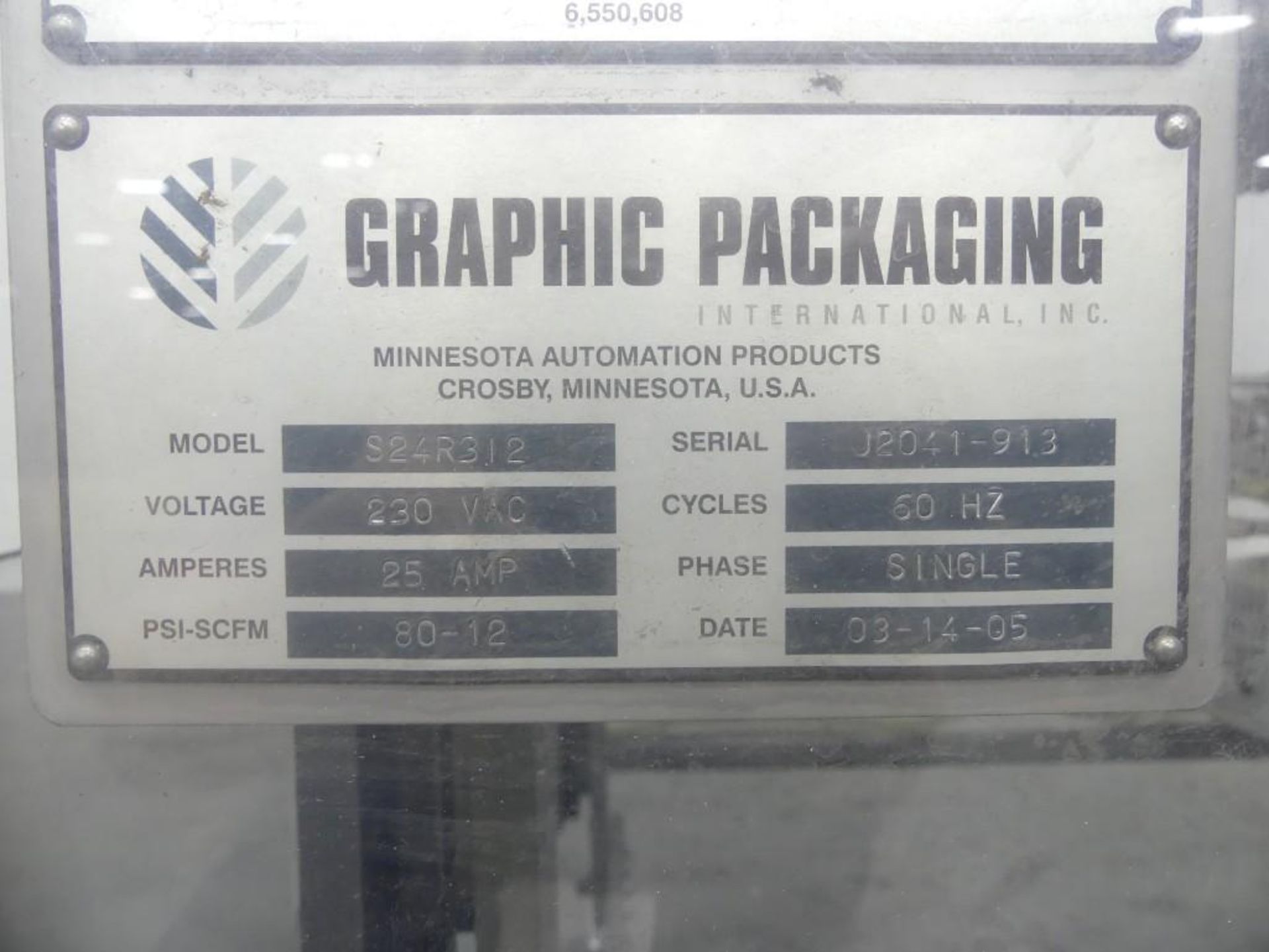 Graphic Packaging S24R312 Pick and Place Feeder - Image 32 of 33