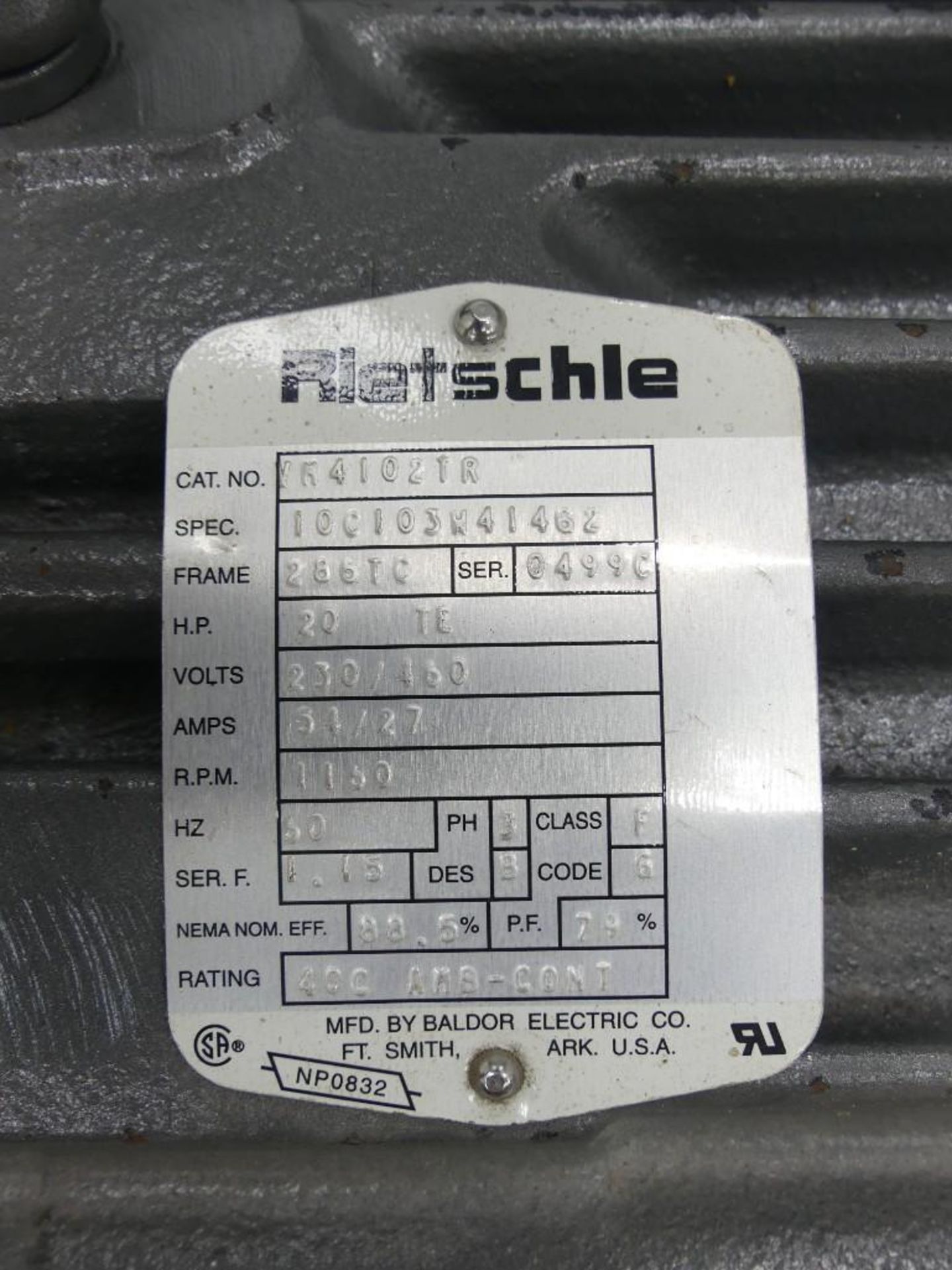 Rietschle CLFEH/H 20 Horsepower Vacuum Pump - Image 19 of 23