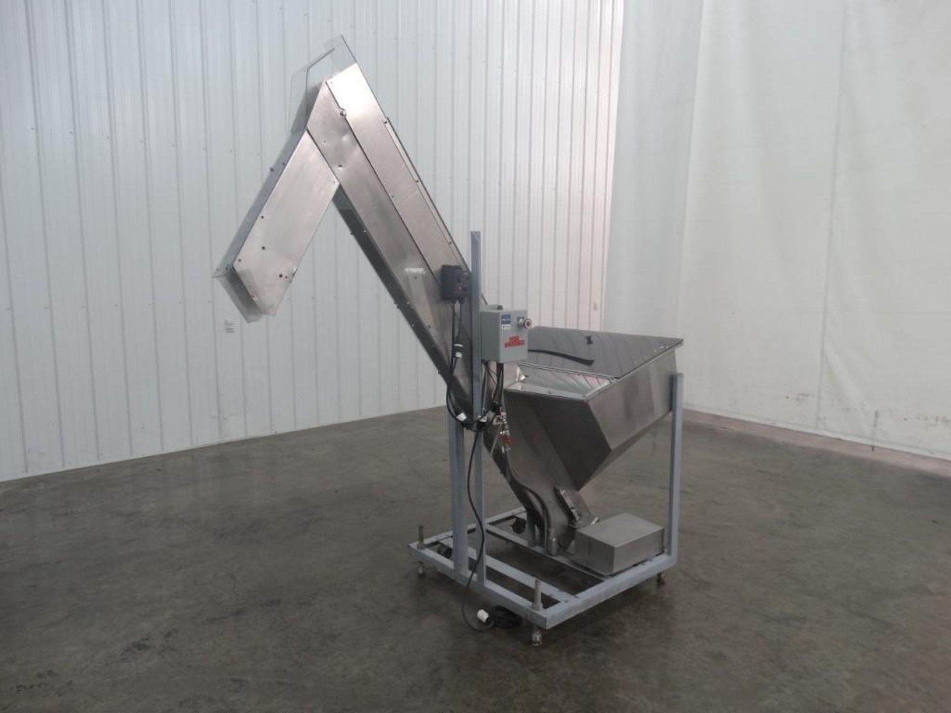 Stainless Steel Cleated Cap Elevator with 54" discharge height