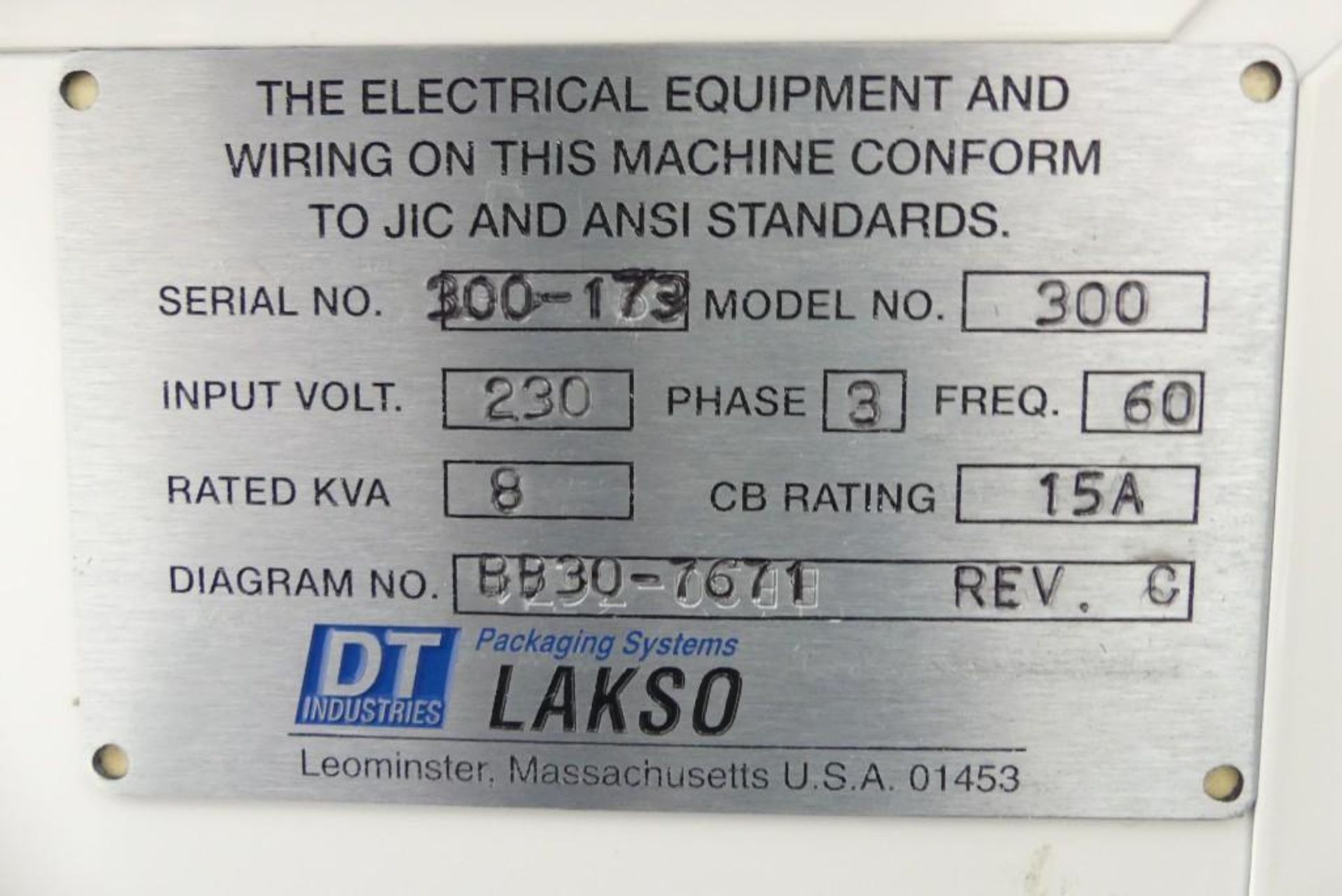 DT Industries Dual Lakso MDL-300 Cottoner Machine - Image 27 of 27