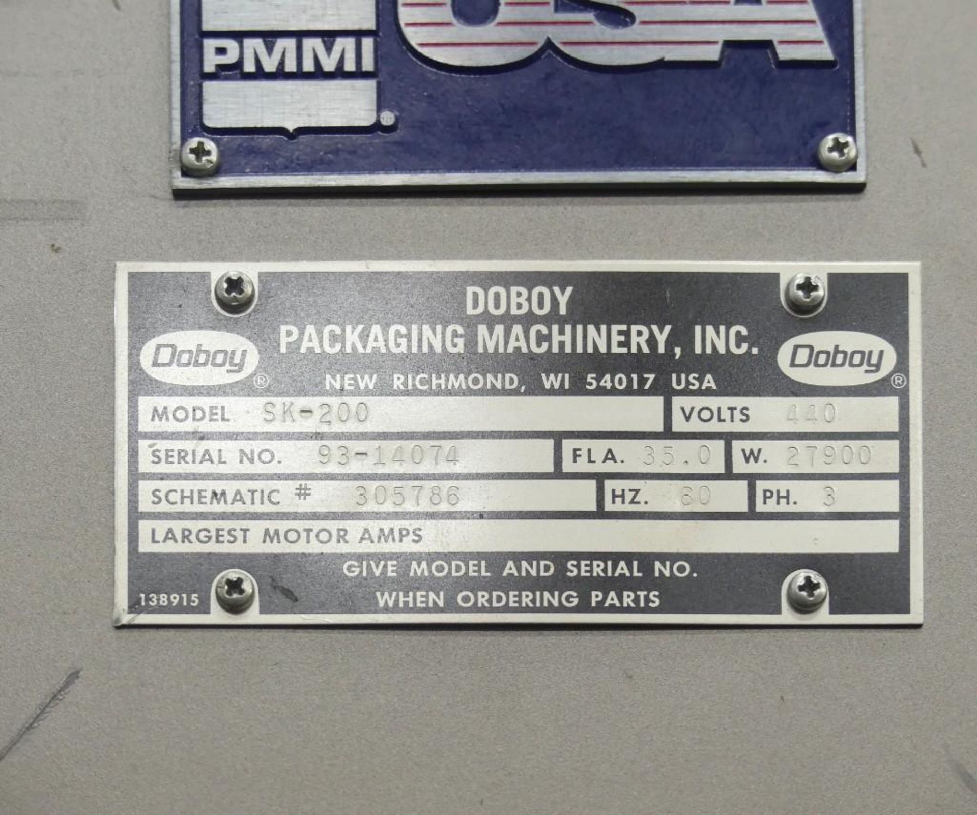 Doboy SK-200 18" Wide x 4" Tall Heat Shrink Tunnel - Image 7 of 33