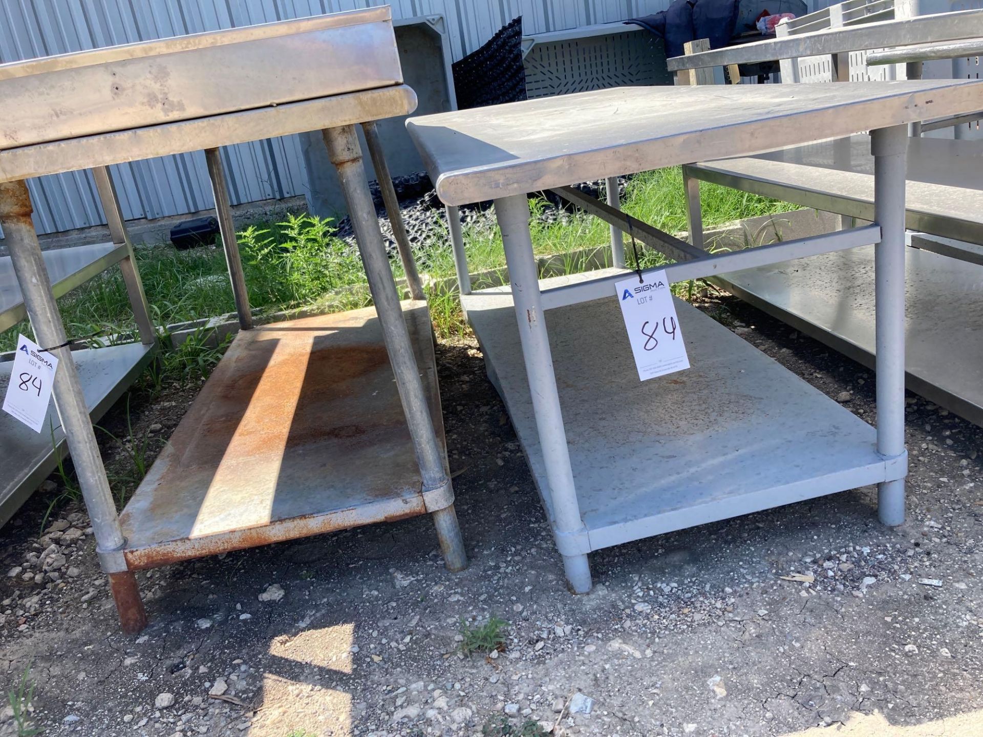 2 stainless steel tables - Image 2 of 2