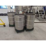 3 Metal Barrels and Mesh Filters