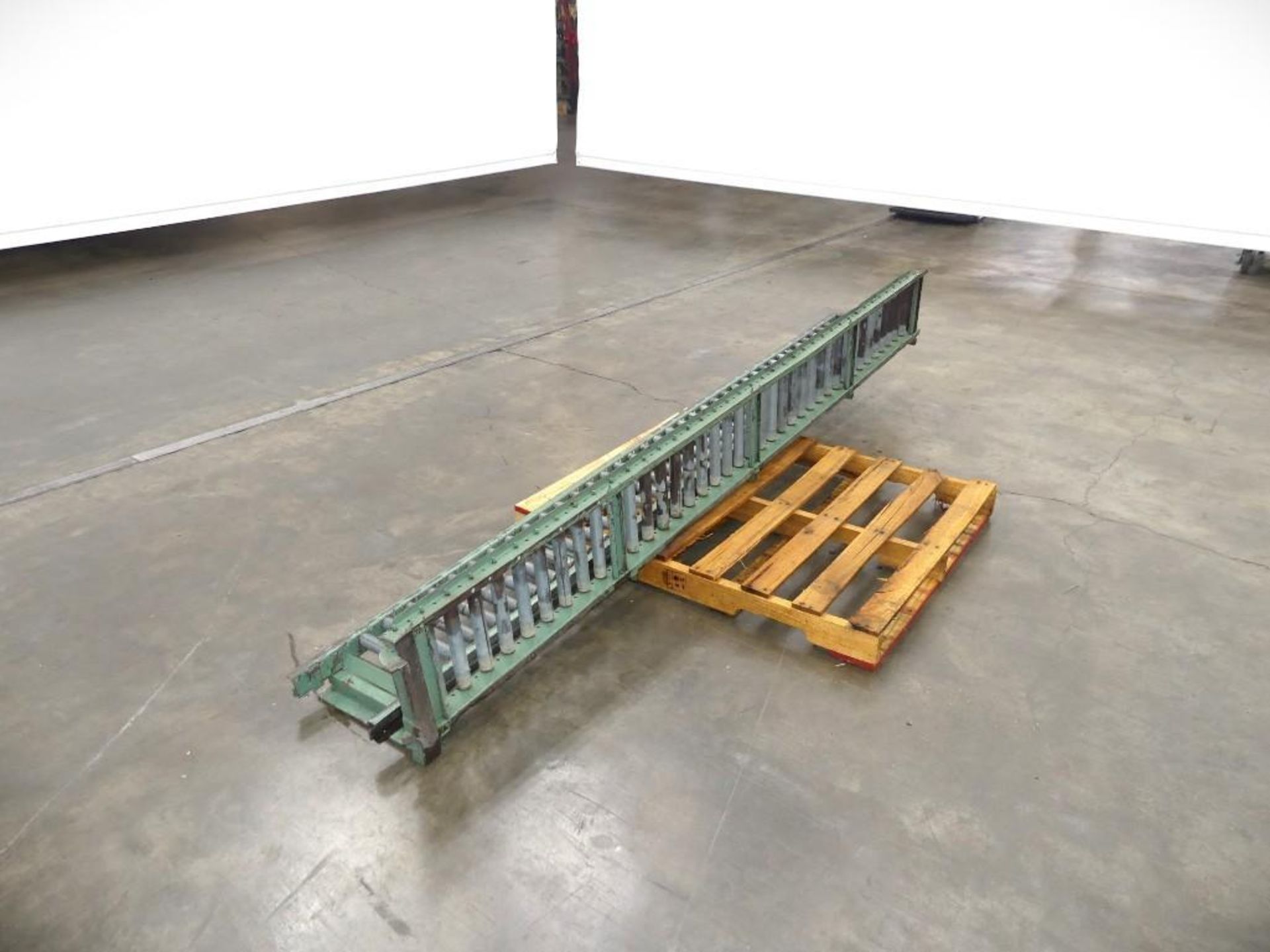 (2) 124" L by 10" W Roller Conveyor - Image 3 of 3