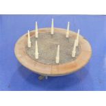 Rotating Center Circular Table with 20 Inch Spikes
