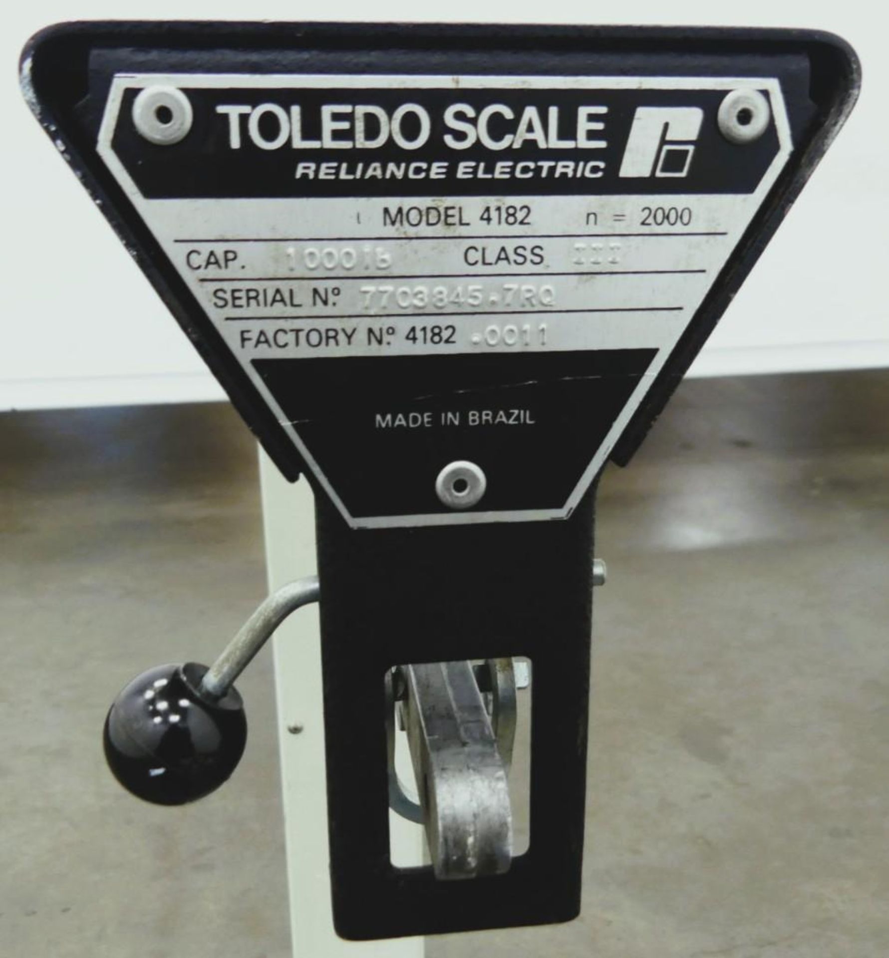 Toledo 1000 Lb Scale - Image 7 of 7