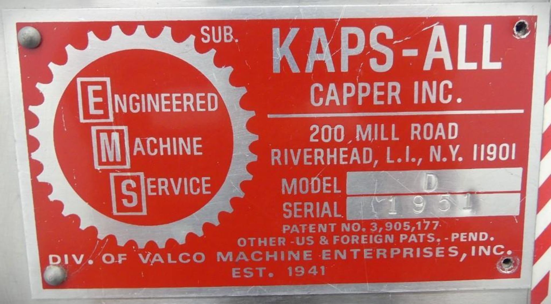 Kaps-All Model D 4 Spindle Capper - Image 25 of 25