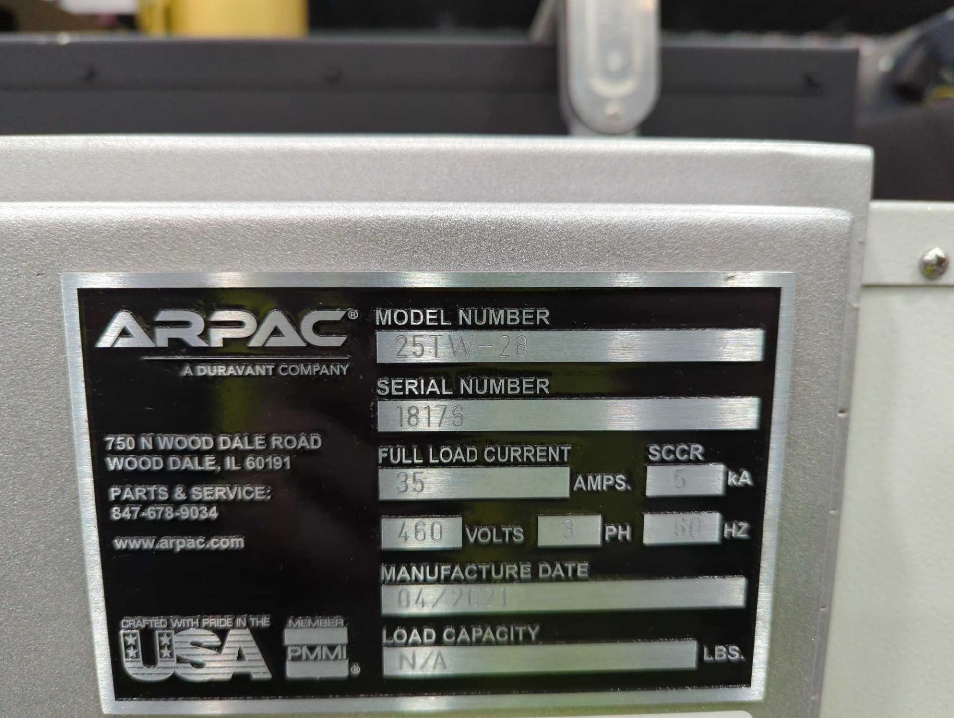 2021 Arpac 25TW-28 Intermittent Motion Tray Wrapper - Image 16 of 20