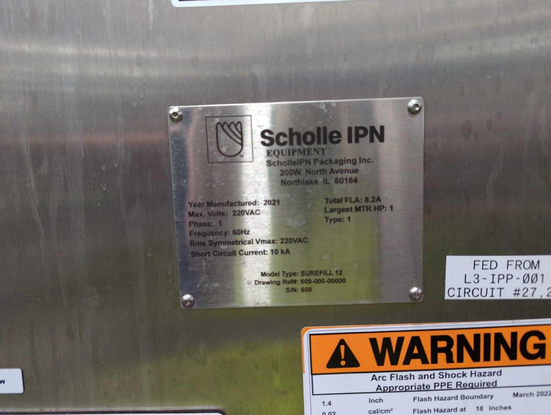 2021 Scholle IPN SUREFILL 12 Automatic Single-Lane Stainless Steel Bag In Box Filler - Image 17 of 25