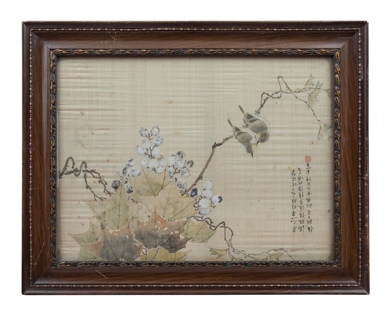 NO RESERVE: Chinese School, Late 19th Century, Birds and flowers