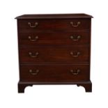 NO RESERVE: A Georgian gentleman's chest of drawers
