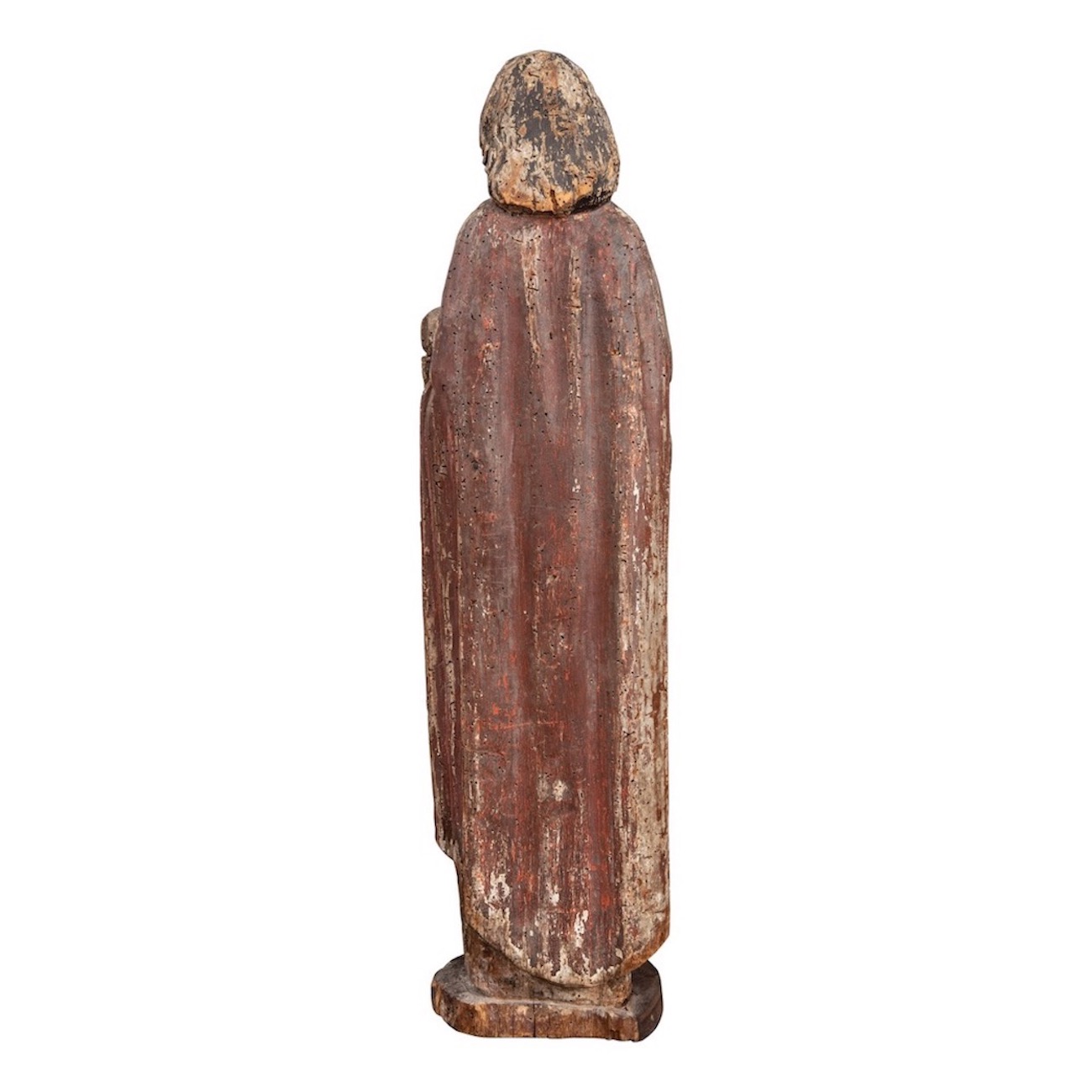 French (or Flemish), Late 15th / Early 16th Century, A wooden statue of St. John the Evangelist hold - Image 2 of 8