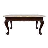 Irish, Late 18th/Early 19th Century, Mahogany centre table with marble top