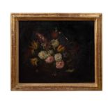 Follower of Rachel Ruysch (1664 - 1750), A pair of still life paintings of flowers in baskets