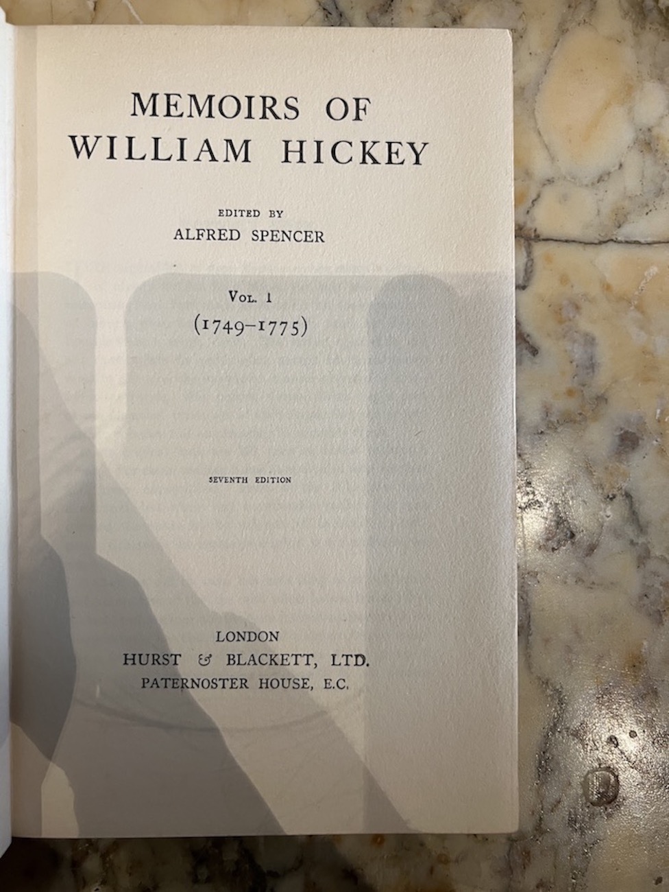 NO RESERVE: 4 volumes, Memoirs of William Hickey, - Image 3 of 3