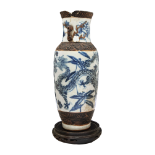NO RESERVE: Cantonese, 19th Century, Blue and white dragon-motif vase