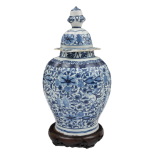 NO RESERVE: 18th Century, A Delft blue and white gourd vase and cover
