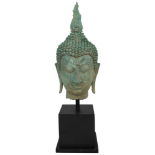Sukhothai style, 13th Century, A bronze Buddha's head