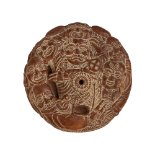 NO RESERVE: Chinese, 19th Century (?), Round Carved Incense Holder