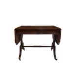 A Regency mahogany sofa table