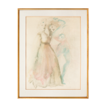 Leonor Fini (1907 - 1996), A lithograph of two dancing figures