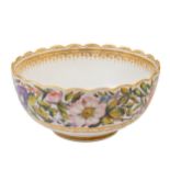 Royal Crown Derby, Porcelain Bowl with Floral Design