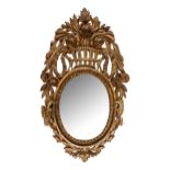 NO RESERVE: 18th Century, A small carved and gilded mirror