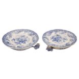 19th Century, A pair of Spode muffin dishes