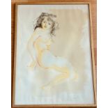 NO RESERVE: Leonor Fini (1907 - 1996), A lithograph of a seated female nude