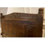 English, 17th / 18th Century, An early Jacobean style oak bed